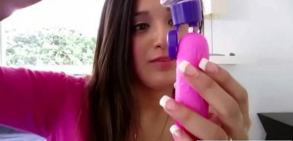  Horny Alone Sexy Girl (linda lay) Play On Cam With Sex Stuff As Dildos vid-24